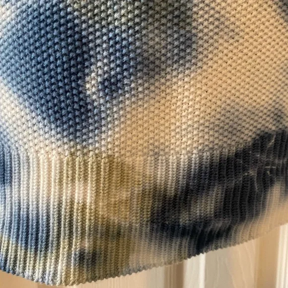 Threads 4 thought Maresia feather rib tank in tie dye blue & white NWT size S. - Picture 6 of 7